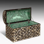 antique Coulborn 16th century Renaissance Ivory Inlaid Casket SOUTH GERMAN