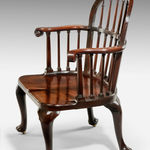 George II Mahogany Spindle-Backed Armchair
