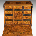 Coulborn antiques 17th century marquetry fall front cabinet on stand
