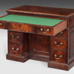 George II Mahogany Knee Hole Desk