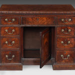 George II Mahogany Knee Hole Desk
