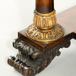 SOLD TO TEMPLE NEWSAM HOUSE AND ESTATE: George IV Rosewood, Carved Parcel-Gilt and Ebony-Inlaid Centre Table