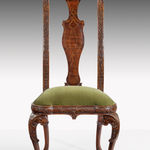 Pair of George I Carved Walnut Side Chairs