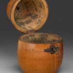 Coulborn antiques Early 19th Century Fruitwood Tea Caddy Pear