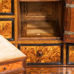 Coulborn antiques 17th century marquetry fall front cabinet on stand