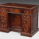 George II Mahogany Knee Hole Desk