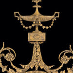 Coulborn George III Carved Giltwood Oval Mirror after designs by Robert Adam