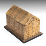 Coulborn antique carved cork grand tour Paestum tomb