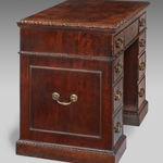George II Mahogany Knee Hole Desk