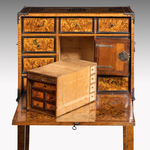 Coulborn antiques 17th century marquetry fall front cabinet on stand