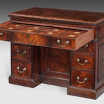 George II Mahogany Knee Hole Desk