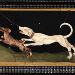 6844 17th Century Italian Ebony and Pietre Dure Table Cabinet