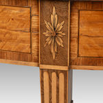 Coulborn George III Marquetry Demi-Lune Side Table