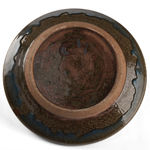 William Plumptre, Slip decorated plate with blue glaze