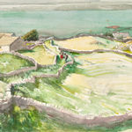 Derek Clarke RSA RSW, Fields and Boreen, Cuilleain II, 1946