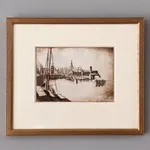 James McIntosh Patrick OBE RSA, Tidal Basin, c.1930