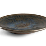 William Plumptre, Slip decorated plate with blue glaze