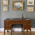 Edward William Godwin (attributed), Oak pedestal desk, c.1880