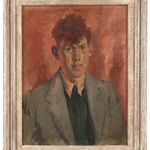 Ian Fleming RSA RSW, Portrait of Davie Saunders, 1952