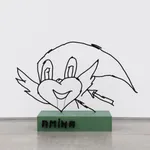 Petrit Halilaj, (Abetare) Broken goal, 2024