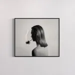 The artwork "I'll Smoke Your Love" displayed in a custom black floater frame, showcasing the scale of the 30 x 35 inch archival photo rag print against a neutral background.