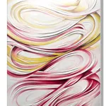 Daniel Anderson, 2D/3D COLOR BANDS II [red/yellow], 2025