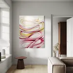 Daniel Anderson, 2D/3D COLOR BANDS II [red/yellow], 2025