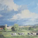 Graham Webber ROI IEA, Heading in (view from the River Stour, Dedham)