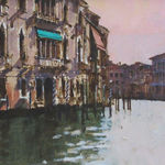 David Sawyer RBA, View from the Accademia Bridge