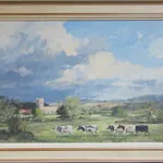 Graham Webber ROI IEA, Heading in (view from the River Stour, Dedham)