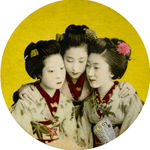 Gavin Mitchell British artist Playgirls Playboys Yellow Geisha Girls Playboy panel Turner Art Perspective Essex Art Gallery