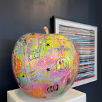 Kirstie Paints, Large Graffiti Apple, Colour, Spray Paint, Artist, Turner Art Perspective, Essex, Chelmsford Art Gallery