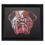 Lhouette, Andrew Milk, Artist, Collaboration, Pug Face, Original, Poured Paint, Panel Work, Framed, Turner Art Perspective Gallery