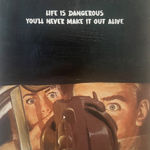Mr Controversial, Life Is Dangerous You'll Never Make It Out Alive (Book), Original book, oil, silkscreen, Turner Art Perspective, Essex Chelmsford Art Gallery