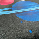 Joe Webb, Artist, End Game, Space Plants Collage, Pac Man, Silkscreen, Turner Art Perspective Gallery