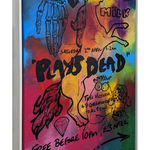 Lhouette, Andrew Milk, Artist, Collaboration, Plays Dead, Die Tie, Painted poster, Original art Paint on Panel, Framed, Turner Art Perspective Essex Art Gallery