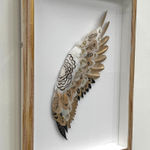 Cassandra Yap, To The Sun and Back, Artist, Art, Gold, Feathers, Gold leaf, Pin Up Girls, Turner Art Perspective, Essex Chelmsford Art Gallery