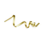 sculptural brooch – rolling waves in moonlight - in 18 kt Fairtrade Gold - sculptural jewellery by artist Ute Decker