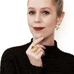 minimalist earrings in Fairtrade Gold by Ute Decker