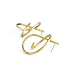 minimalist earrings in Fairtrade Gold by Ute Decker