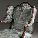 Bergère Armchair & Stool, c.1880
