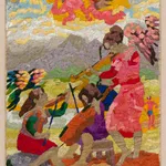 abstracted needle point