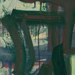 detail of gestural abstract painting