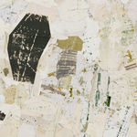 lyrical abstract collage drawing detail