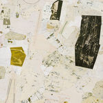 detail of abstract collage