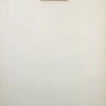 Detail of Two photographs and ink on museum board, both having small black and white photographs, one has writing surrounding it