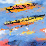 Elaine Turnbull, Three Swimming with the Tide