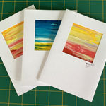 Set of three original art cards 03