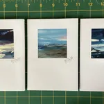 Set of three original art cards 06