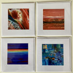 Set of four printed art cards 01